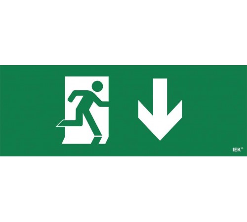 Пиктограмма (наклейка) "Фигура/стрелка вниз" ССА 1005  LPC10-1-35-13-FNIZ  IEK