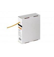 Термоусаживаемая трубка ТУТнг 4/2 желтая в коробке (10 м/упак)   SQ0518-0403  TDM