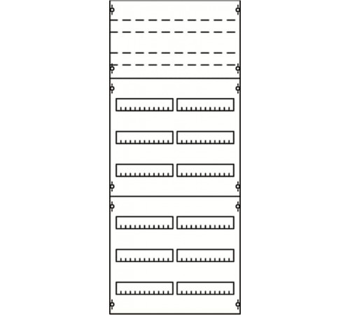 Панель для модульных уст-в 2ряда/8реек  2V43KA  ABB
