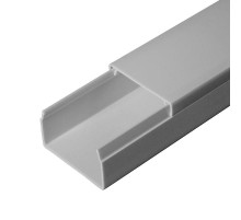 Кабель-канал серый RAL 7042 40х25 (30м/уп) 2-й замок в п/э  PR03.0021  Промрукав