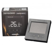 Терморегулятор электронный Теплолюкс Pontus wi-fi черный Space  100037059600  Теплолюкс