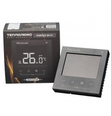 Терморегулятор электронный Теплолюкс Pontus wi-fi черный Space  100037059600  Теплолюкс