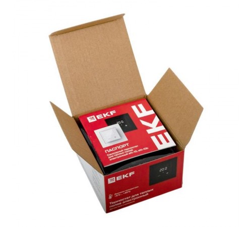 Термостат для теплых полов электронный черный 16 A 230В EKF  ett-10b  EKF