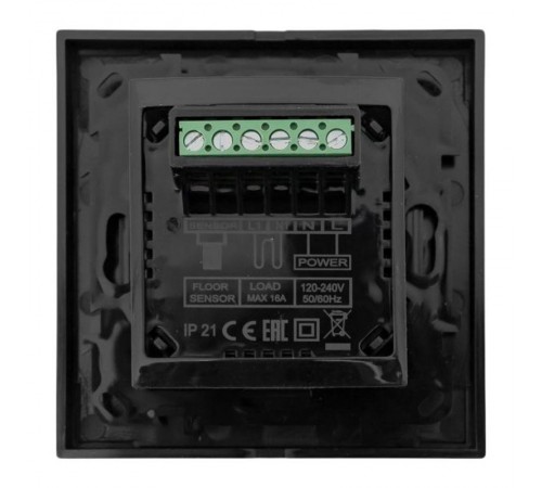 Термостат для теплых полов электронный черный 16 A 230В EKF  ett-10b  EKF