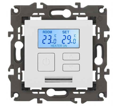 Терморегулятор Elegance 14-4111-01М универс.230В-Imax16А, белый матовый  Б0065786  ЭРА