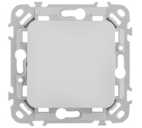 FLITE Выключатель 1-клавишный 10А ВС11-1-0-ФлА алюминий  FI-V10-0-10-1-K47  IEK