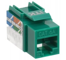 Модуль Keystone Jack кат.6A UTP 110 IDC 90град зелёный  CS1-1C6AU-11-02  ITK