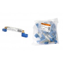 Шина "N" нулевая 6х9мм на двух угл. изоляторах 14 групп инд. стикер  SQ0801-0135  TDM