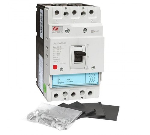 Выключатель автоматический AV POWER-1/3 160А 80kA TR AVERES  mccb-13-160H-TR-av  EKF