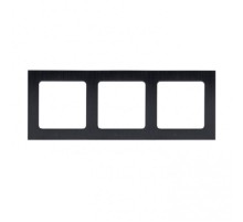 Стокгольм Рамка 3-местная металлическая черная PROxima  EZM-G-304-10  EKF