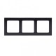 Стокгольм Рамка 3-местная металлическая черная PROxima  EZM-G-304-10  EKF