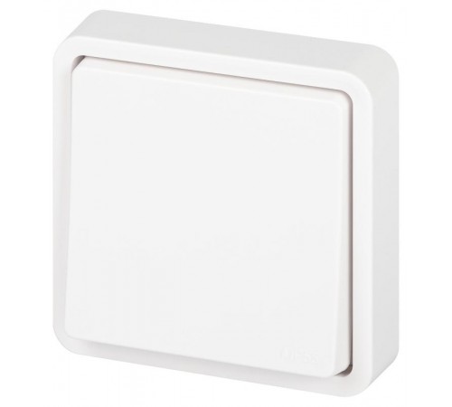 Выключатель 1- клавишный ЭРА Эксперт 11-1521-01 IP55, 10АХ-250В, СУ, Белый  Б0063267  ЭРА