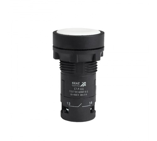 Кнопка OptiSignal Compact D22 C7-P-111 белая 1НО+1НЗ XB7NA15  362048  КЭАЗ
