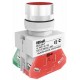 Выкл. кноп. ABLF 22 мм Цвет:КРАСНЫЙ 220В ВK-22   25014DEK  DEKraft