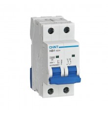 Выключатель автоматический двухполюсный NB1-63H 2P 2A 10кА х-ка B (R)  179813  CHINT
