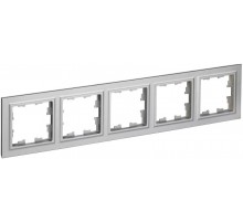 BRITE Рамка 5-ая РУ-5-БрА алюминий   BR-M52-K47  IEK