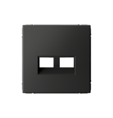 ArtGallery Базальт Накладка двойная для информационных функций типа Keystone  GAL001490  SE