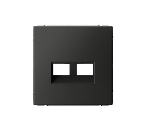 ArtGallery Базальт Накладка двойная для информационных функций типа Keystone  GAL001490  SE