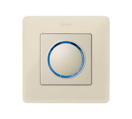 Simon 82 Накладка на на светорегулятор с голубой подсветкой основной, нажимной (проходной), S82, S82N, S82 De  82034-31  Simon