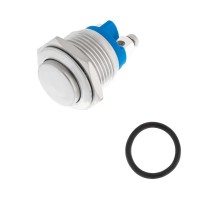 Кнопка антивандальная 16 Б/Фикс (2с винт) (ON)-OFF выпуклая (A16-A3) (в упак. 1шт.)  06-0348-A  REXANT