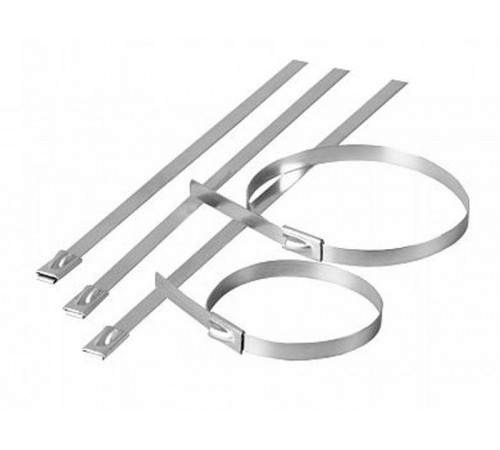 SSCTE79-200 Хомут стальной 7.9х200мм, d пучка max 48мм, нагрузка 120кг, серый (25шт в упак)  32800  STEKKER