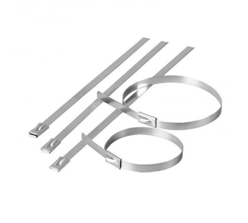 SSCTE79-200 Хомут стальной 7.9х200мм, d пучка max 48мм, нагрузка 120кг, серый (25шт в упак)  32800  STEKKER