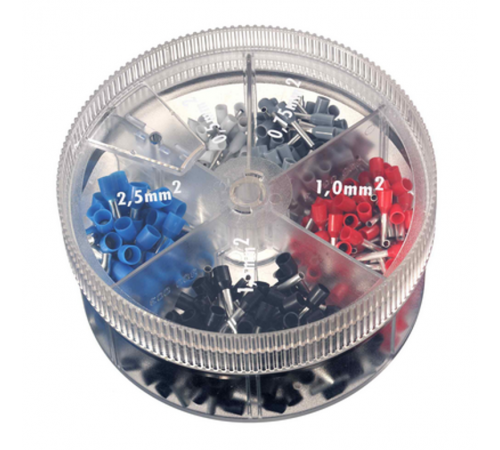 Контейнер наконечников-гильз с изолир.фланцем 0,75-2,50мм.кв, 1 упаковка - 1000шт.  2ARTD103  DKC