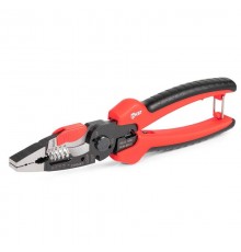 Мультитул-пассатижи 215 мм серия ПРОФИ с функцией опрессовки, снятия изоляции и резки  101597  КВТ
