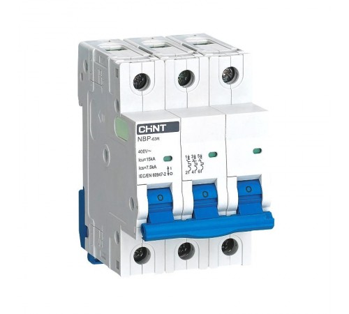 Выключатель автоматический трехполюсный NBP-63R 3P 4A 15кА 8In (R)  352389  CHINT