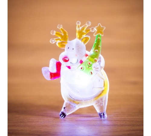 Фигура световая "Олень" RGB на присоске  501-024  NEON-NIGHT