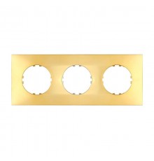 Рамка 3-постовая квадрат (золото) Vintage-Quadro  884316-1  Ecoplast