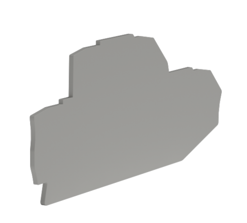 Крышка для двухуровневой клеммы на 2,5 кв.мм  ZEFDS201GR  DKC