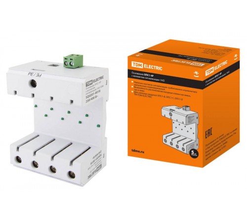 Основание ОПС1 4Р с контактом сигнализации 1НО  SQ0201-0018  TDM