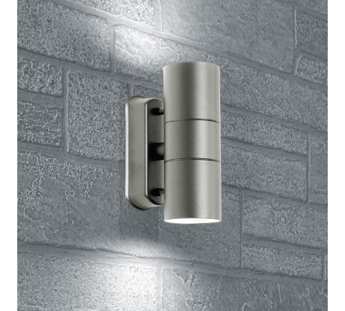 Светильник архитектурный настенный DH0704, 2*GU10 230V, серый  11882  Feron