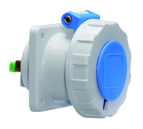 Розетка встраиваемая 16A 3р(2P+PE) 6h 230V IP67 75х75 QC 13734 I 13734-Bals I Bals