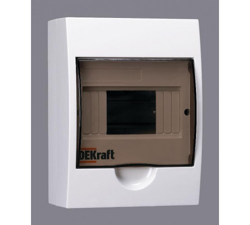 Корпус пластиковый навесной 6 модулей, IP41, ЩРН-П-6  31009DEK  DEKraft
