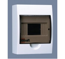 Корпус пластиковый навесной 6 модулей, IP41, ЩРН-П-6  31009DEK  DEKraft