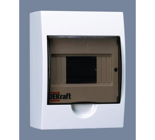 Корпус пластиковый навесной 6 модулей, IP41, ЩРН-П-6  31009DEK  DEKraft