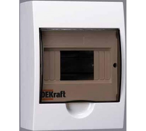 Корпус пластиковый навесной 6 модулей, IP41, ЩРН-П-6  31009DEK  DEKraft
