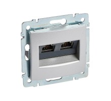 Valena Алюминий RJ45 STP 10 GIGA 2в  770273  Legrand