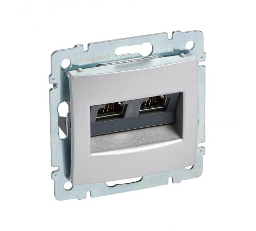 Valena Алюминий RJ45 STP 10 GIGA 2в  770273  Legrand