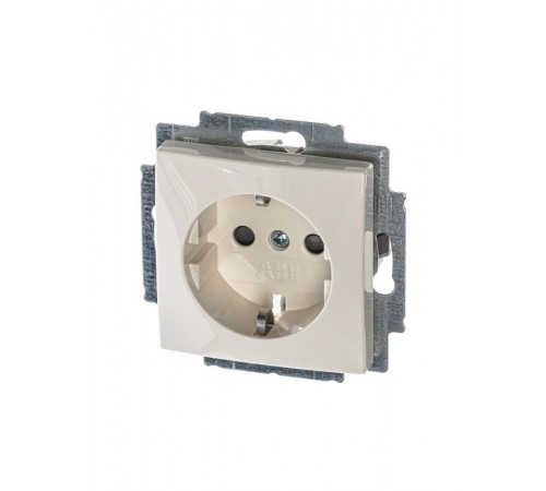 ABB Basic 55 Сл. кость Розетка с/з с защитными шторками  2013-0-5279   2CKA002013A5279  ABB
