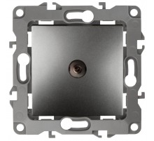 Розетка TV 12-3102-12 проходная,  графит  Б0027437  ЭРА