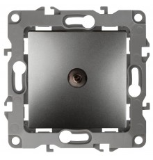Розетка TV 12-3102-12 проходная,  графит  Б0027437  ЭРА
