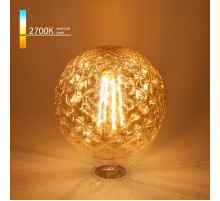Лампа светодиодная Globe BL155 8W 2700K E27 Prisma (G125 тонированная) декоративная светодиодная филаментная  a044026  Elektrostandard