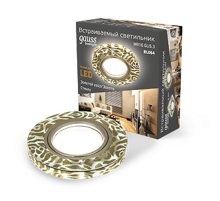 Светильник точечный встраиваемый Backlight BL064 Кругл. Золотой узор/Золото, Gu5.3, LED 2700K  BL064  Gauss