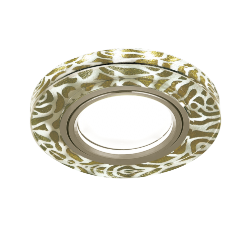 Светильник точечный встраиваемый Backlight BL064 Кругл. Золотой узор/Золото, Gu5.3, LED 2700K  BL064  Gauss