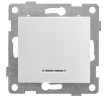 Bravo Выключатель 1кл. (инд), СУ , 10А, 250В, белый  С10В18-001  GUSI Electric