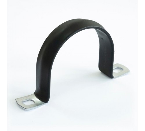 Скоба металлическая двухлапковая с полимерным покрытием СМД-П d60-63 мм (50 шт/уп)  PR08.6022  Промрукав