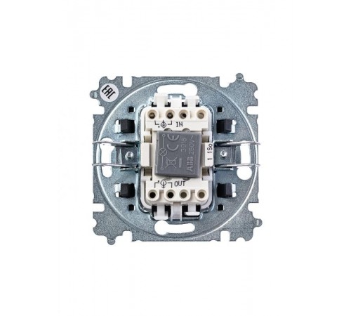 ABB Levit Белый / дымчатый чёрный Выключатель 1-кл. с подсветкой  3559H-A01446 62W  2CHH590146A6062  ABB